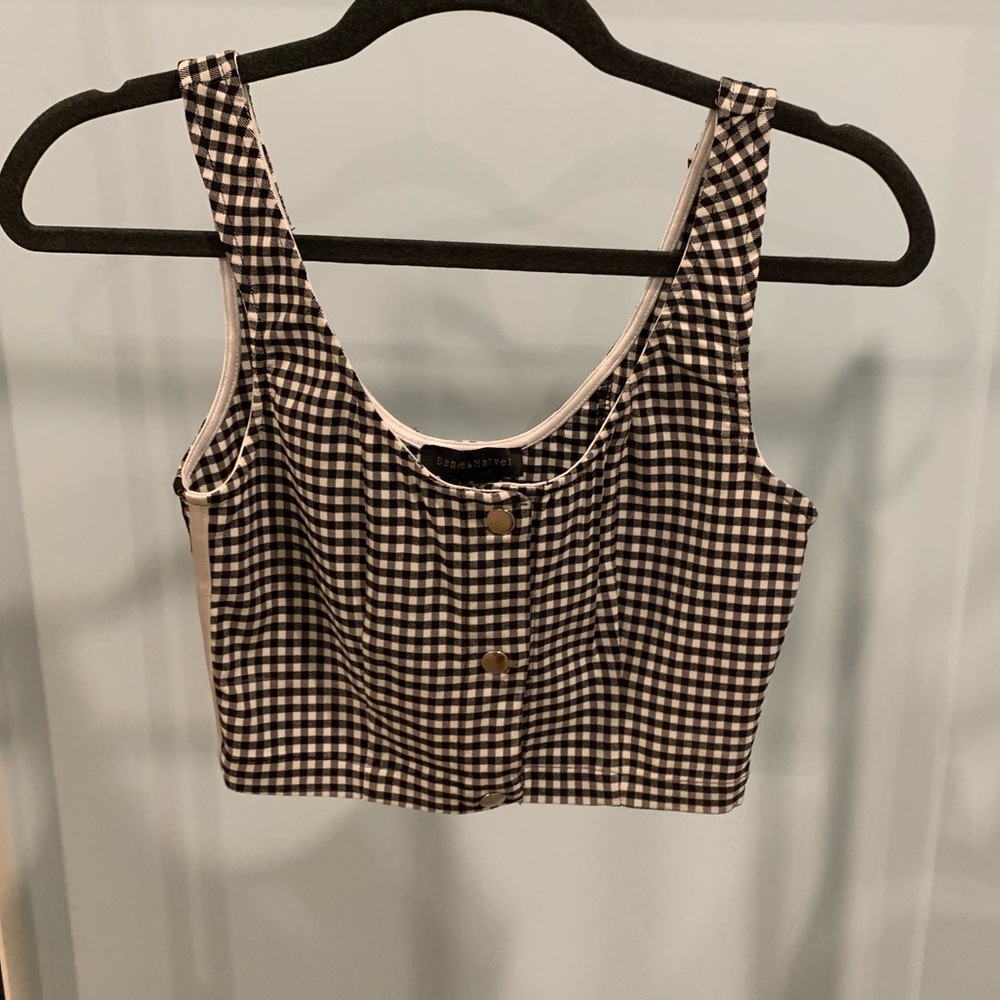 Gingham crop top